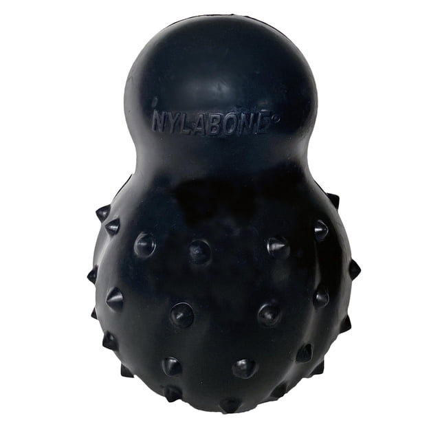Juguete masticable Nylabone Strong MAX Cone para perros con sabor a ternera