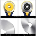 thumbnail image 3 of 9 Packs Rotary Cutter Blades Replacement Blades Compatible with Fiskars Olfa Martelli Truecut Cutter, 3 of 5