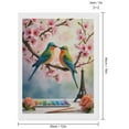 thumbnail image 2 of Diamond Art Kits for Adults, Birds Blossoms Watercolor Paris Charm 5D Diamond Painting Kits for Adults Beginners, DIY Full Drill Diamond Painting, Gem Art and Crafts 12x16, 2 of 7
