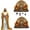 2PC#7, variant on Our Lady of Guadalupe Sacred Wall Key Holder, 2D Flat Virgin Mary Farmhouse Religious Wall Decor for Entryway or Hallway, Golden Elegant Keychain Holders with Purpose, with 4 Hooks(1PC)