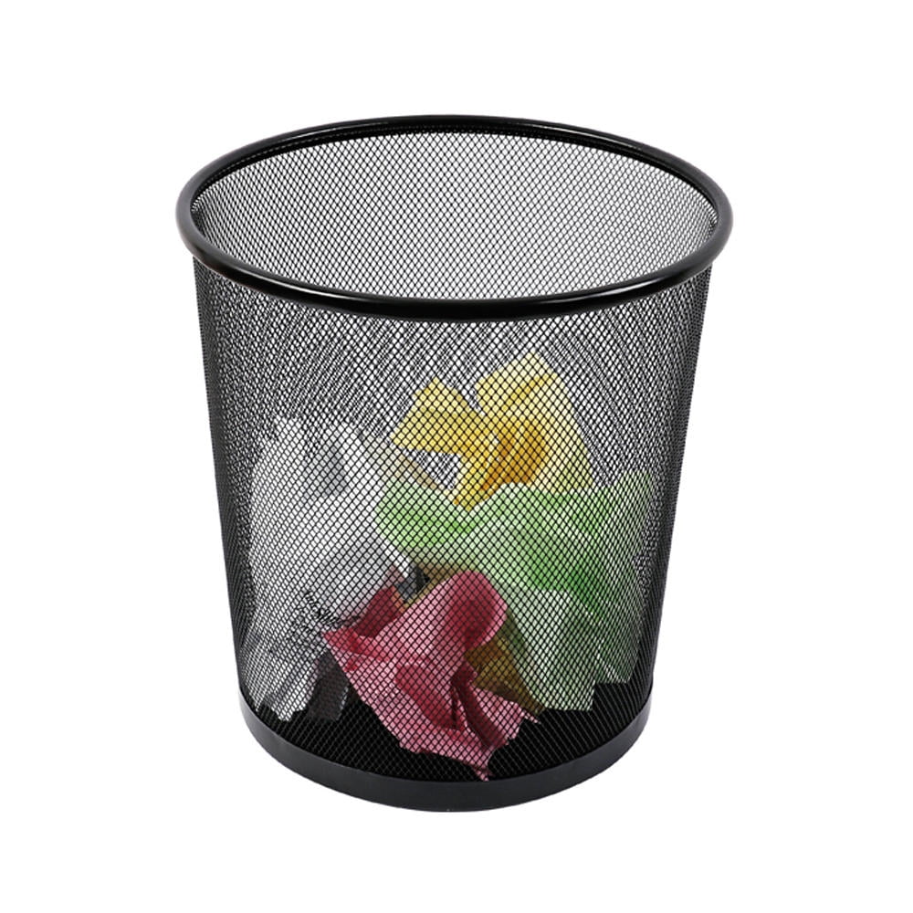 Foska Round Mesh Wastebasket, Office Dustbin, 265mm x 285mm Walmart
