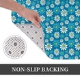 thumbnail image 6 of Yiaed Daisies Flowers Print Flannel Doormat Mat Outdoor Indoor Door Mats, Non Slip Durable Entrance Rugs for Outside Entry, Porch, Resist Dirt, 16"x24", 6 of 7