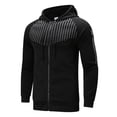 thumbnail image 4 of SEMIMAY Men's Winter Sports Sweatshirts Leisure Fitness Top Jogging Polka Dot Sweater Hoodie Long Sleeve Zipper Warm Sweatshirt, 4 of 9
