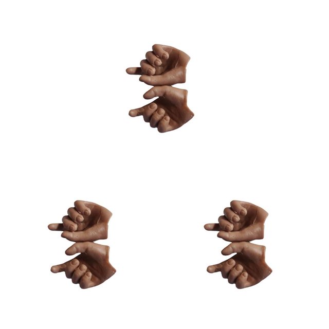 Vogacara Cuerpo de de acción profesional de 12 pulgadas, simulación de manos, gesto, modelo de mano resistente al agua, conector de cuerpo Type4 NO4