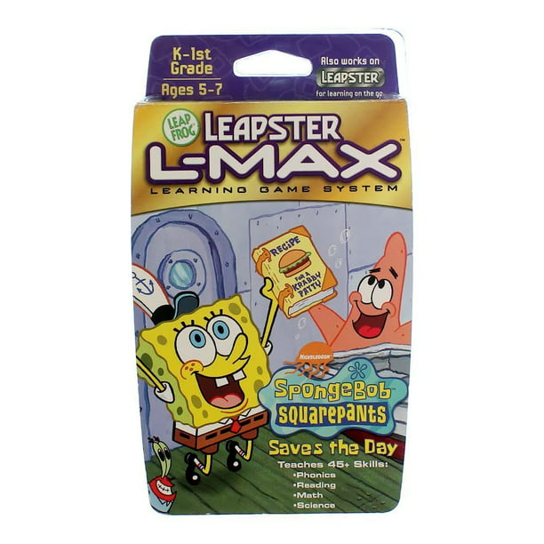 Leapster L-Max: SpongeBob SquarePants Saves the Day, Age group: 4 - 8 yrs.  By LeapFrog Toys Ship from US