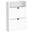 thumbnail image 4 of Drevy FSR87-W, 2 Drawers Shoe Cabinet Shoe Rack Shoe Storage Cupboard Organizer Unit, 4 of 9