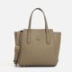 thumbnail image 3 of Bolsos compuestos clásicos para mujer, bolsos y carteras de diseñador de lujo, novedad de 2024, en PU, con patrón de lichi, con asa superior con botones, 3 of 5