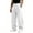 White #024, variant on Men's Baggy Sweatpants Wide Leg Lounge Sweat Pants with Pockets Drawstring Waist Solid Color Jogging Pants 2XL