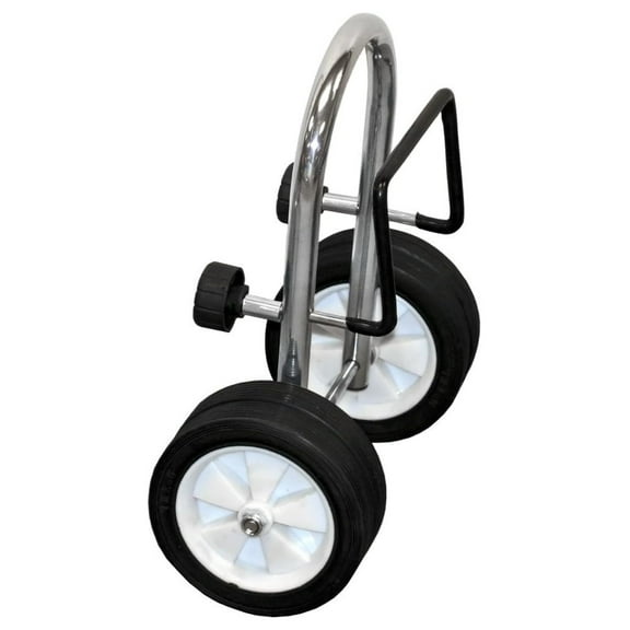 Elevate Outdoor Canoe or Boat Dolly Cart 100 lb. Capacity Steel for Transoms up to 1.5" Thick