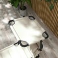 thumbnail image 6 of Outsunny Outdoor Folding Tanning Chair w/ Shade & Pillow, Cream, 6 of 9