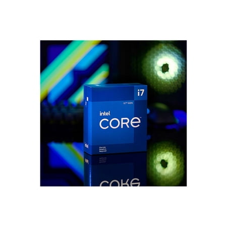 Intel - Core i7-12700F 12th Generation - 12 Core - 20 Thread - 2.1 to 4.9 GHz - LGA1700 - Desktop Processor - Grey/Black/Gold
