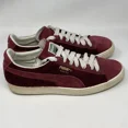 thumbnail image 3 of PU & MA Suede City Shoes Mens 11.5 Cabernet Red Burgundy Wool Preppy Sneakers, 3 of 6