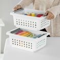 thumbnail image 2 of Sterilite Small Stacking Basket- White, 2 of 5