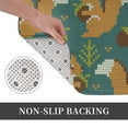 thumbnail image 6 of Rateoe Knitted Woodland Squirrel Pattern Flannel Door Mat Indoor Outdoor Entrance, Waterproof All-Weather Doormat,Fade Resistant, Low Profile Entryway Mat 16x24in, 6 of 7
