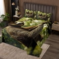 thumbnail image 2 of Sloth Bedspread Set Botanical Leaf Coverlet Set,Tree Branches Quilt Set Woodland Animals Bedding Set for Kids Boys Girls Teens,Queen, 2 of 5