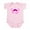 Petal Pink, variant on CafePress - Its A Girl Design With Pink Mustache Body Suit - Baby Light Bodysuit, Size Newborn - 24 Months