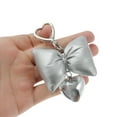thumbnail image 4 of Unique Bargains 1 Pc Handbag Charms Keychains Bow Heart Buckle Bag Accessories Silver Tone, 4 of 5