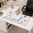 thumbnail image 3 of Long Mouse Pads for Desk,Pioneer Flower Floral Print Pattern Desk Mats on Top Of Desks, Desk Mouse Pad Extra Large with 3mm Non-Slip Base and Stitched Edge for Gaming,Office,Work,Home 31.5"x15.7", 3 of 6