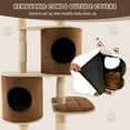 thumbnail image 6 of Costway 75'' Multi-layer Wooden Cat Tree Indoor Tower Activity Play Center with 2 Condos Brown, 6 of 10