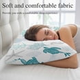 thumbnail image 5 of Turquoise Coastal Pillow Covers Queen, Nautical Summer Beach Coral Sea Turtle Soft Brushed Microfiber Breathable Throw Pillow Covers, Pillowcase with Zipper for Couch Sofa Bedroom Living Room 20"x30", 5 of 9