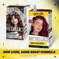 thumbnail image 3 of got2b Metallics Permanent Hair Dye, M68 Dark Ruby, Hair Color for Women & Men, 1 Kit, 3 of 13