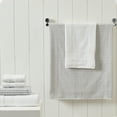 thumbnail image 2 of Modern Threads Cobblestone 6-Piece Adult Cotton Bath Towel Set, White, 2 of 4
