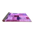 thumbnail image 2 of Ahgly Company Indoor Rectangle Patchwork Purple Transitional Area Rugs, 2' x 5', 2 of 4
