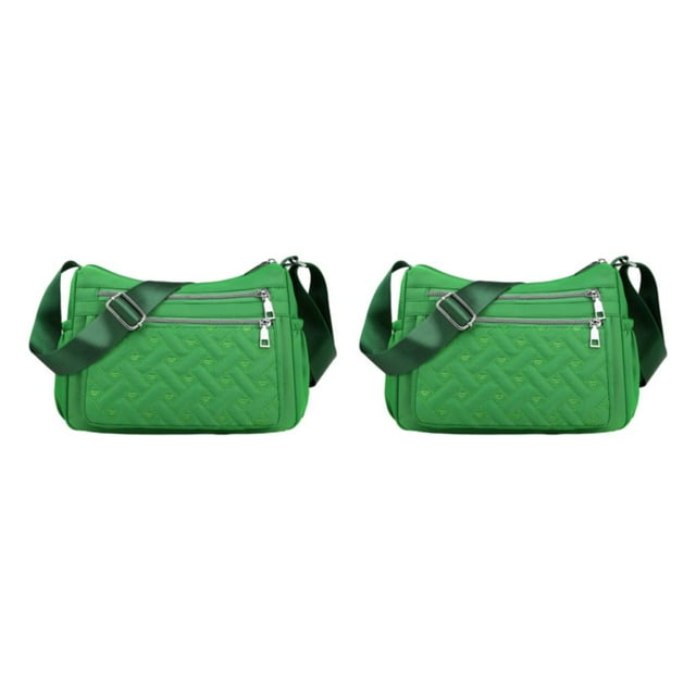 Youkk Stay Organized With Multipurpose Messenger Bag Large Capacity Crossbody Bag green 2Set