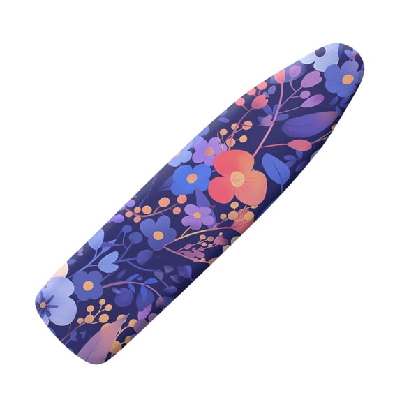 HELLHERO 15"x54" Ironing Board Cover with Elastic Edge and Hook Loop Soft Fabric Table Top, Floral Pattern