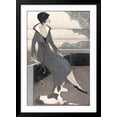 thumbnail image 2 of Art.com Art Deco Lady with Dog Art Print by Megan Meagher, Black Frame Wall Art, 32" x 44", 2 of 5