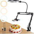 thumbnail image 1 of Soporte para Teléfono Celular con Luz Anular USB,Brazo Articulado de Escritorio Ajustable, Soporte Flexible para Teléfono para Transmisión en Vivo, Grabación de Video, Dibujo, Cocina, 1 of 14