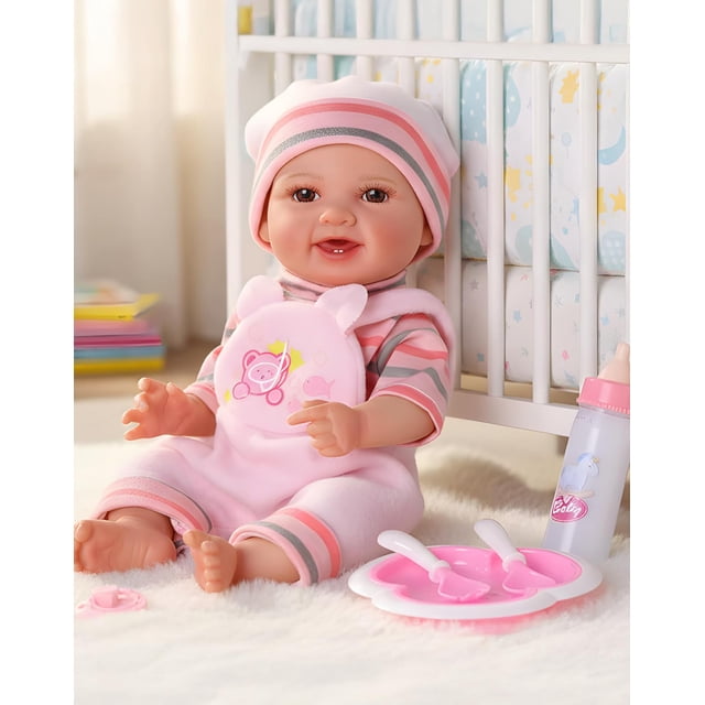 Muñeca Bebé Realista BABESIDE de 30 cm con Biberón