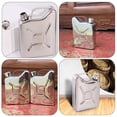 thumbnail image 5 of Btomtd 5oz Portable Stainless Steel Whiskey Flask, Outdoor Liquor Bottle and Wine Pot, Small Metal Container for Travel, Gold, 5 of 7