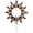 A, variant on Wooden Sun Shaped Wall Hanging Planter Propagation Station Glass Flower Vase for Hydroponics Plants, Bathroom, Home Office Living Room Decor Gift