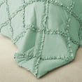 thumbnail image 4 of BedDecor 3 PC Luxury Diamond Ruffle "AquaBlue, Twin/Twin XL" 800 TC 100% Long Staple Egyptian Cotton Made Down Alternative Comforter, 4 of 5