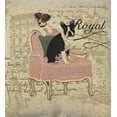 thumbnail image 3 of DaDa Bedding Set of 2-Pieces Royal Dogs Bulldog Beagle Tapestry Throw Pillow Covers w/ Inserts, 18" x 18", 3 of 5