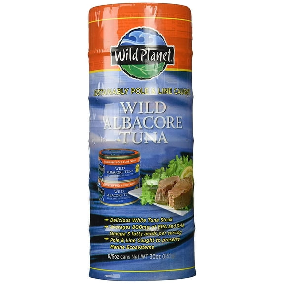 1 PACK |  Albacore Tuna Wild Planet Wild  5 oz, 6 ct