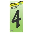 thumbnail image 2 of Hillman Metal Number 4 - Satin Black Finish, Easy Installation - 4 Inch, 2 of 2