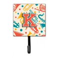 thumbnail image 1 of Carolines Treasures CJ2001-KSH4 Letter K Retro Teal Orange Musical Instruments Initial Leash & Key Holder, 1 of 1