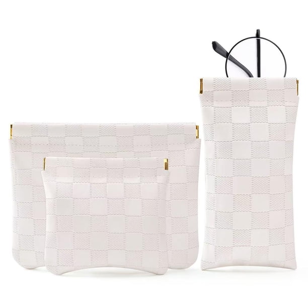 Bolsa de maquillaje MZLUWM, impermeable, portátil, portátil, juego de 3 piezas