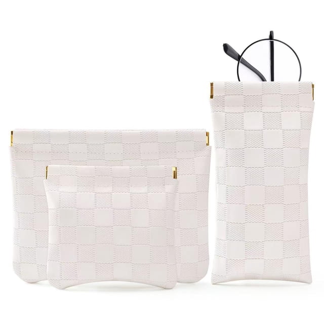 Bolsa de maquillaje MZLUWM, impermeable, portátil, portátil, juego de 3 piezas