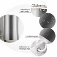 thumbnail image 5 of Small Stall Shower Curtain 36x78 Inch Narrow Half Size Gray White Bath Curtains Bathroom Decor Modern Gradient Geometric Waterproof Fabric Shower Curtain Set with Hooks 36 Inch, 5 of 6