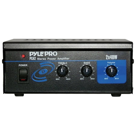 Pyle PCA2 Mini 2x40W Stereo Power Amplifier (Best Home Stereo Amplifier)