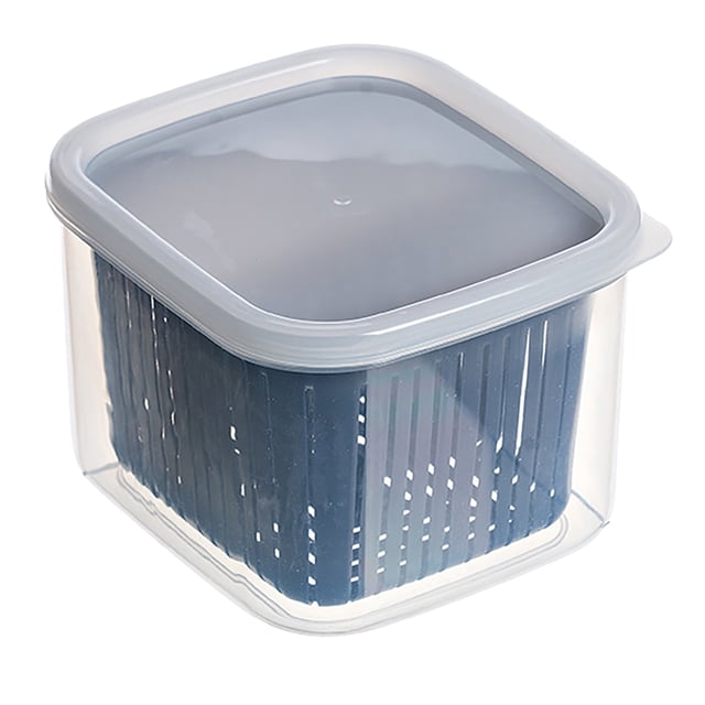 Vegetable Fruit Fridge Organizer,Kitchen Produce Vegetable Fruit Draining Basket Storage Container Kitchen Produce Saver Container Proven Performance