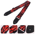thumbnail image 4 of SHISUYAN Acoustic Guitar Strap with PU Leather Ends Woven Pattern Multi Color 2 Inch WidthCompatible with All Guitars, 4 of 8