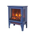 thumbnail image 3 of iRerts 17 Inch Freestanding Electric Fireplace Stove Heater, 3D Flame Effect Small Portable Fireplace, 700W/1400W Space Heater Fireplace for Indoor Use, CSA/UL Certified, Blue, 3 of 10