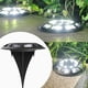 thumbnail image 1 of Hogar y jardín, Exterior y jardín, Luz solar para suelo, Luces solares LED (8 luces principales, 8 luces laterales), Luz solar para suelo mejorada para exteriores, 2 piezas, Lámpara solar, 1 of 7