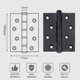 thumbnail image 3 of Stainless Steel Door Hinge, 2 Pcs Door Hinges Folding Hinges Stainless Steel Hinges 3mm Thickness Hinge, For Interior Solid Doors (black) Shibaod, 3 of 5
