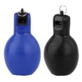 thumbnail image 3 of 2x silbatos para apretar a mano, silbato deportivo Manual portátil con sonido de Pvc suave para el hogar Negro y azul Cola apretar silbatos, 3 of 8