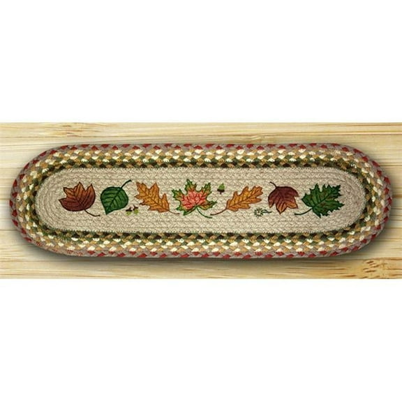 Earth Rugs 49-ST024AL Oval Stair Tread- Autumn Leaves